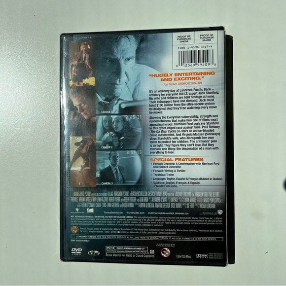 Firewall DVD Full-Screen Edition - Picture 2 of 3